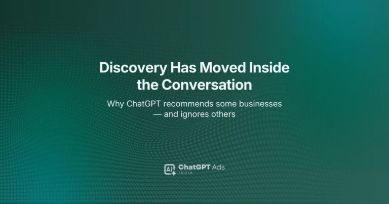 How businesses are discovered in ChatGPT — AI Discovery explained for Indian brands