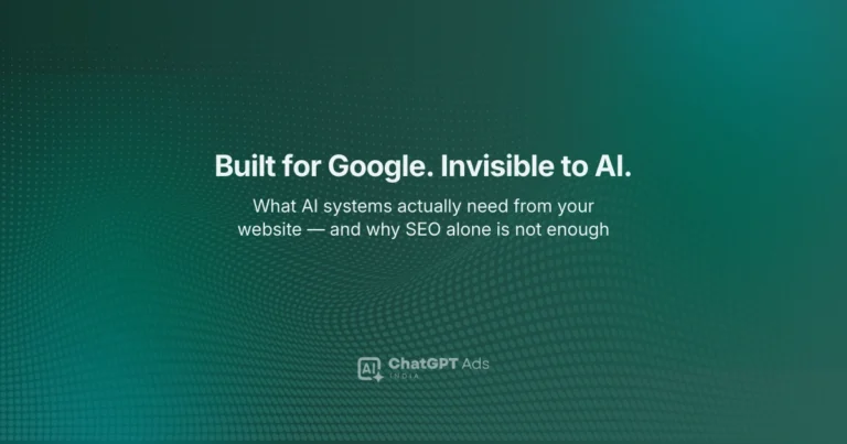 Website structure for AI answers — how to prepare your site for ChatGPT and AI discovery in India