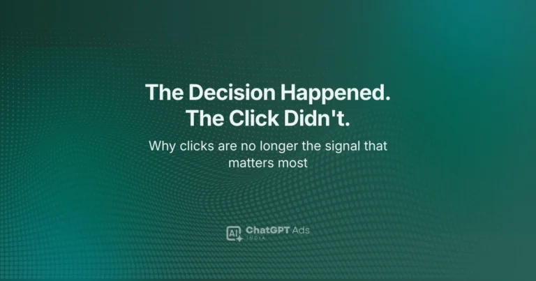 Why clicks matter less in an AI-driven funnel — decision economics explained for Indian businesses