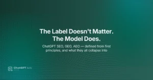 ChatGPT SEO vs GEO vs AEO — why the terminology debate misses the underlying model shift for Indian businesses