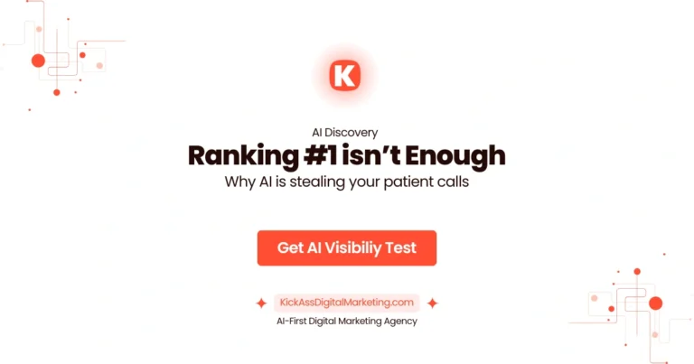 A comparison graphic showing a clinic ranking #1 in Google Search vs. being omitted from a ChatGPT medical recommendation.